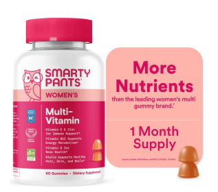 SmartyPants Women's Multivitamin Gummies with D3, C & B12 - 60ct