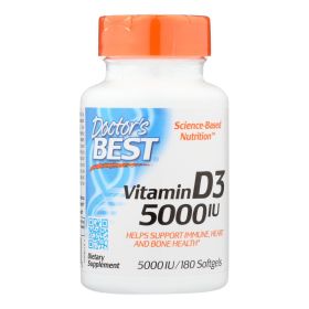 Doctor's Best - Vitamin D3 5000iu - 1 Each-180 Sgel