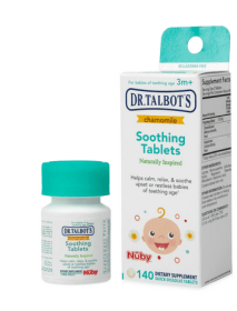 Dr. Talbot's Chamomile Soothing Tablets for Teething Infants, Herbal Supplement, 140 Count