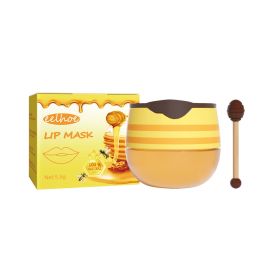 EELHOE Honey Lip Mask Moisturizing Exfoliating Lip Care Bee Lipstick (Option: 1pcs)