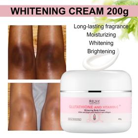 AILKE Glutathione & Vitamin C Skin Care Set, Whiten, Hydrate, Moisturizing, Skin Glowing, Even Skin Tone, For Men and Women (Color: Whitening Body Cream)